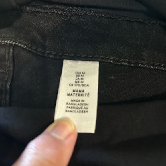 Mama Maternite Maternity Black Jeans New without Tags - Picture 2 of 4